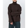 Model billede af Leveté Room Perle 3 Turtleneck Dark Brown