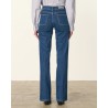 Model billede af Vanessa Bruno Dompay Jeans Royal Blue Denim bagfra