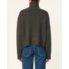 Model billede af Vanessa Bruno Ballerine Turtleneck Anthracite bagfra