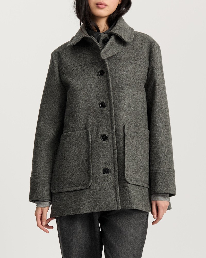 Model billede af Aiayu Jamie Jacket Loden Pure Grey