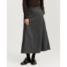 Model billede af Aiayu Stella Skirt Fine Wool Dark Grey