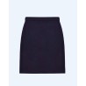 Pack shot af Harris Wharf London Mini Skirt Light Pressed Wool Navy nederdel