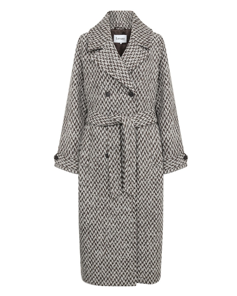 Pack shot af Leveté Room Mai 2 Jacket Light Grey Frakke på neutral baggrund