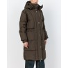 Model billede af Leveté Room Mona 6 brun dunpuffer forfra