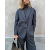 Model billede af Pomandére Oversize Blazer Graphite Grå