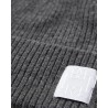 Close up af Leveté Room Mibella 1 Beanie Dark Grey hue