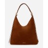 Pack shot af Vanessa Bruno Jess Large Hobo Cognac på neutral baggrund