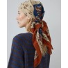 Moismont Scarf No. 796 Toffee mønstret tørklæde på model