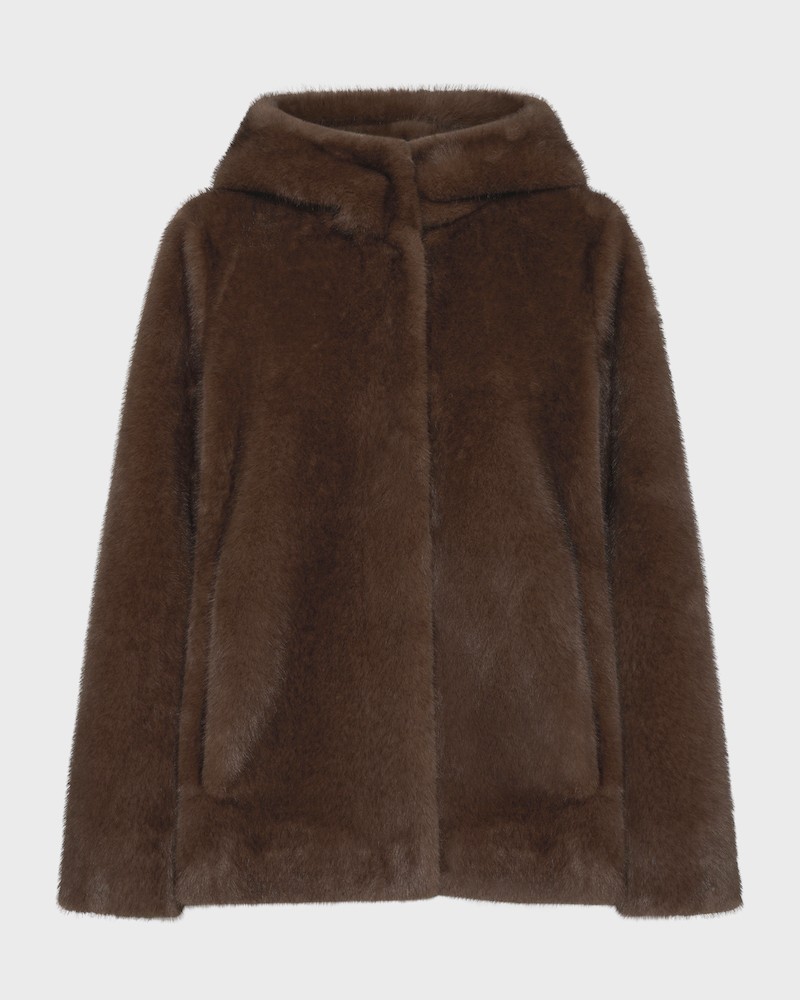 Pack shot af Gerard Darel Morgane Jacket Fake Fur Brown