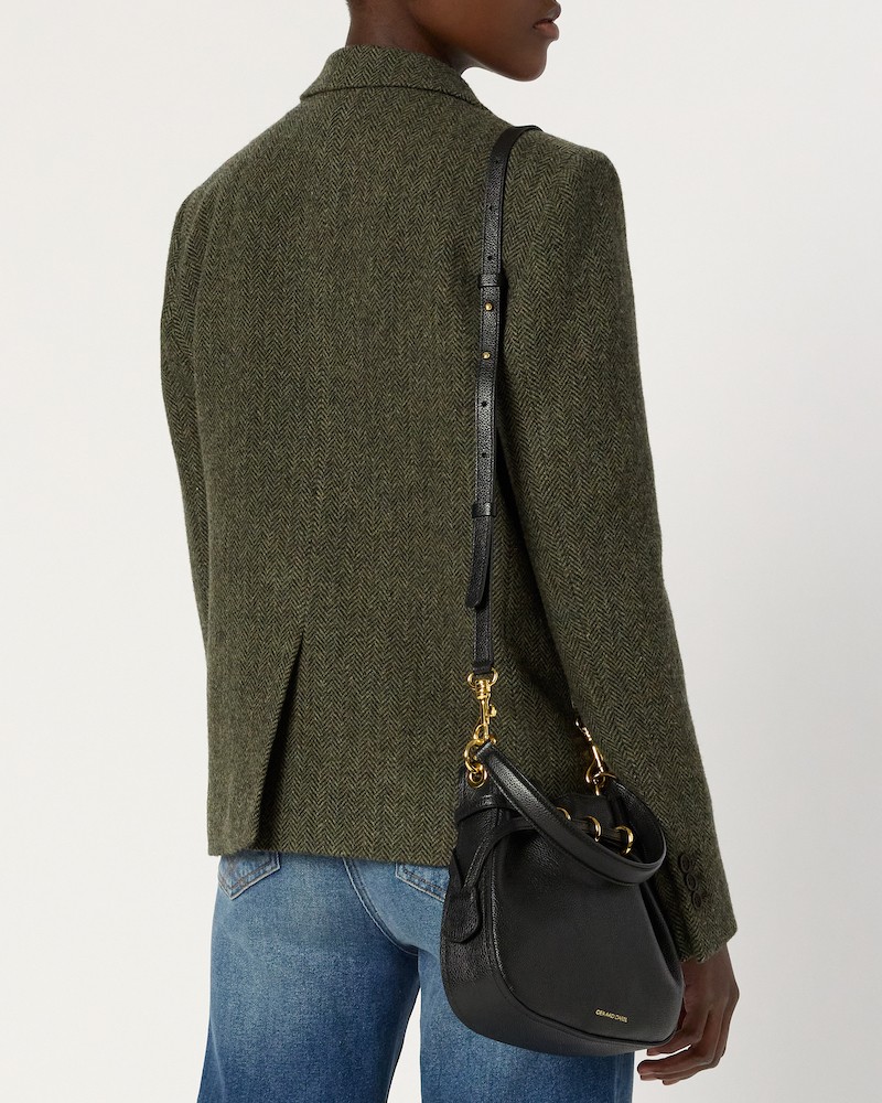 Gerard Darel Noelie Blazer Khaki på model set bagfra