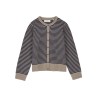 Pack shot af Skall Studio Senna Cardigan Brown Navy Stripe