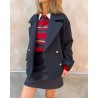 Model billede af Guest In Residence Cropped Stripe Rugby Polo Ruby Combo