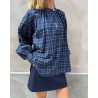 Model billede af Britt Sisseck Veronica Shirt Limo ternet skjorte