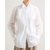 Model billede af Britt Sisseck Tuxedo Shirt Tux hvid skjorte