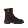 Pack shot fra siden af Angulus 7865 Boot W/Buckle Suede Dark Brown