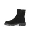 Angulus 7865 Boot W/Buckle Suede sort støvle med lynlås på indersiden