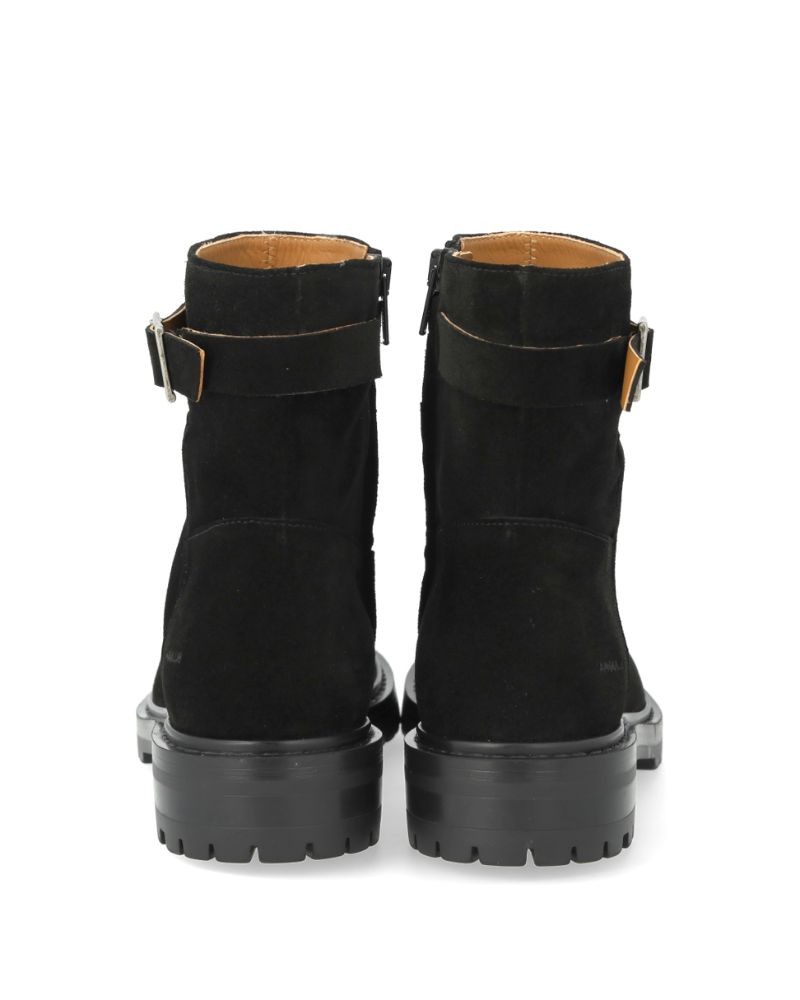 Angulus 7865 Boot W/Buckle Suede Black set bagfra