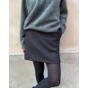 Model billede af Harris Wharf London Mini Skirt Light Pressed Wool Black