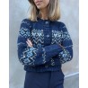 Model billede af Vanessa Bruno Damas Cardigan Marine Multi