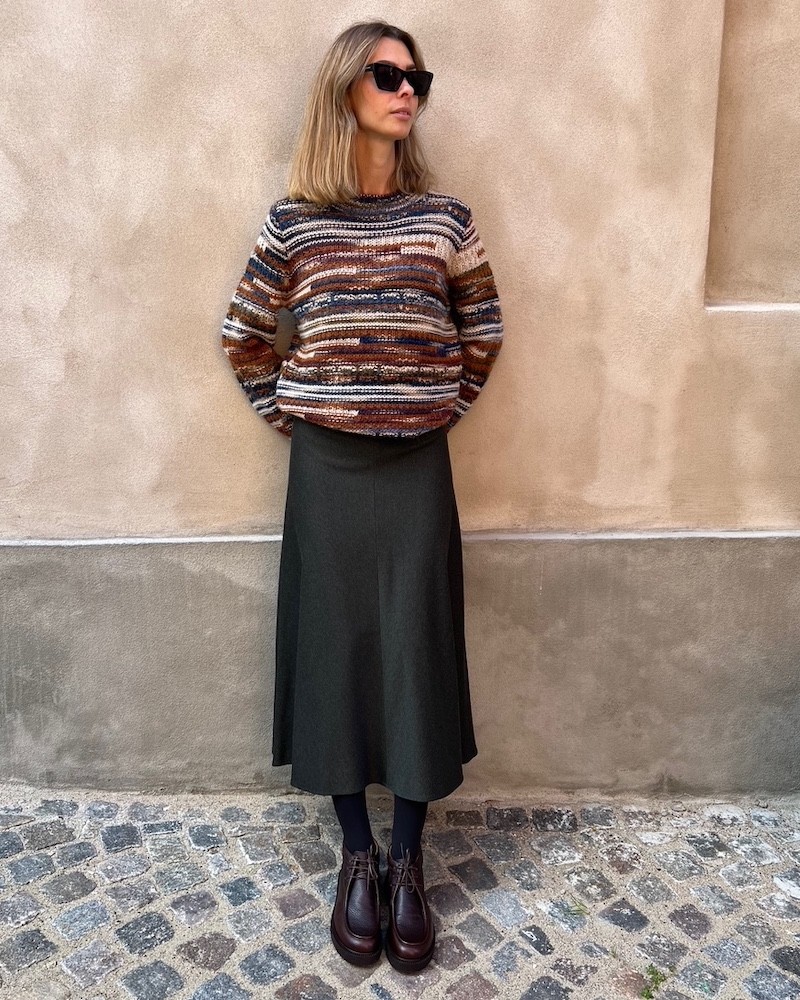 Model billede af Vanessa Bruno Boushra Khaki nederdel