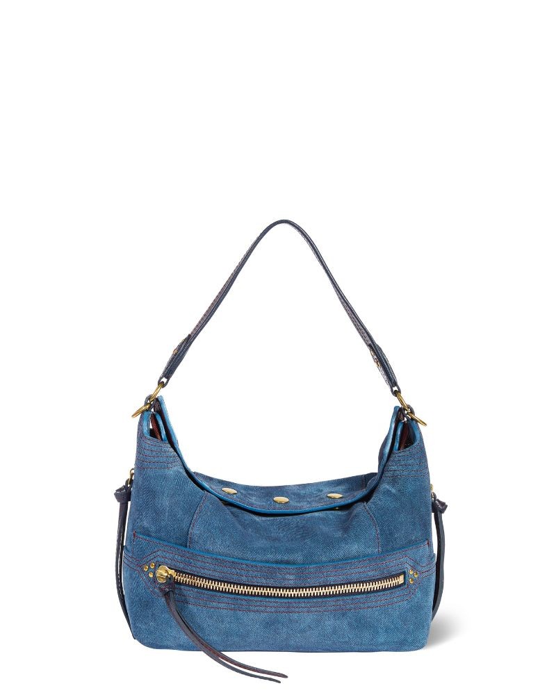 Pack shot af Jerome Dreyfuss Lucky Hobo Split Suede Jeans på neutral baggrund