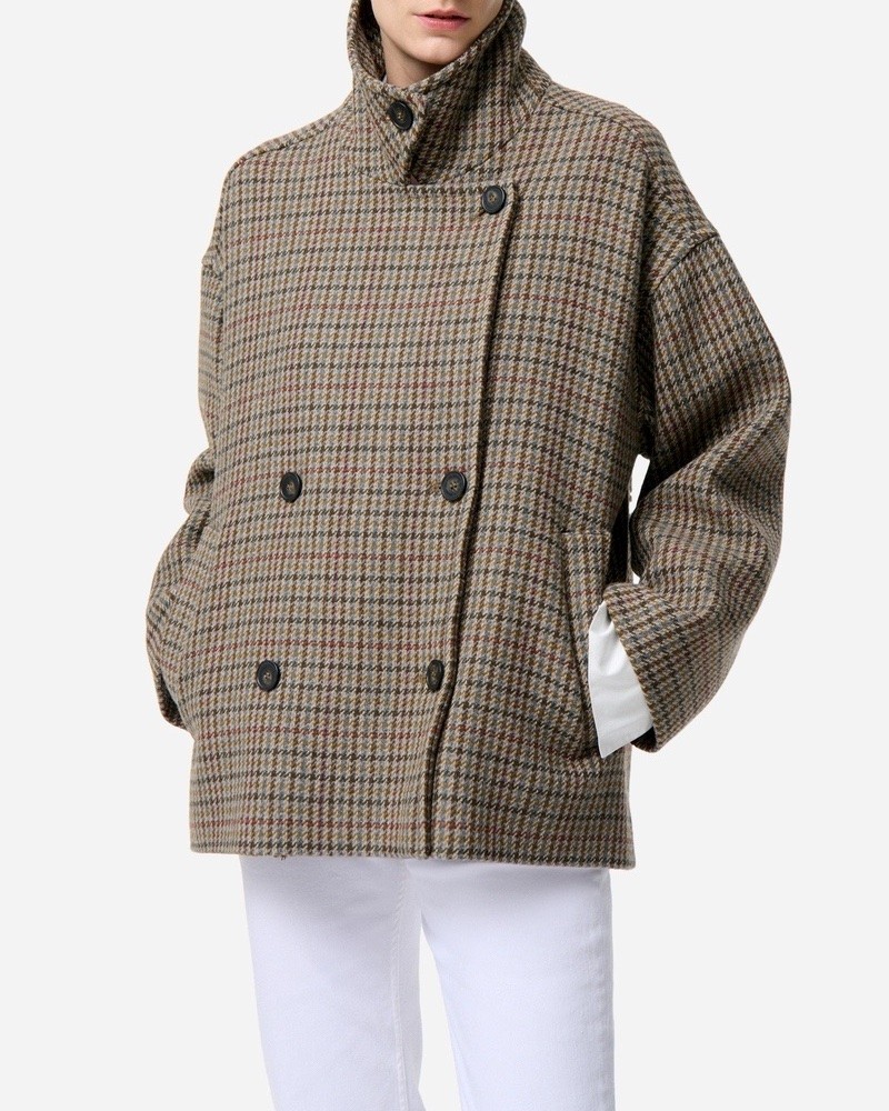 Model billede af Vanessa Bruno Ferman Coat Multicolor