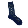 Pack shot af Antipast AM-809 Rose Wall Socks Navy Strømper på hvid baggrund