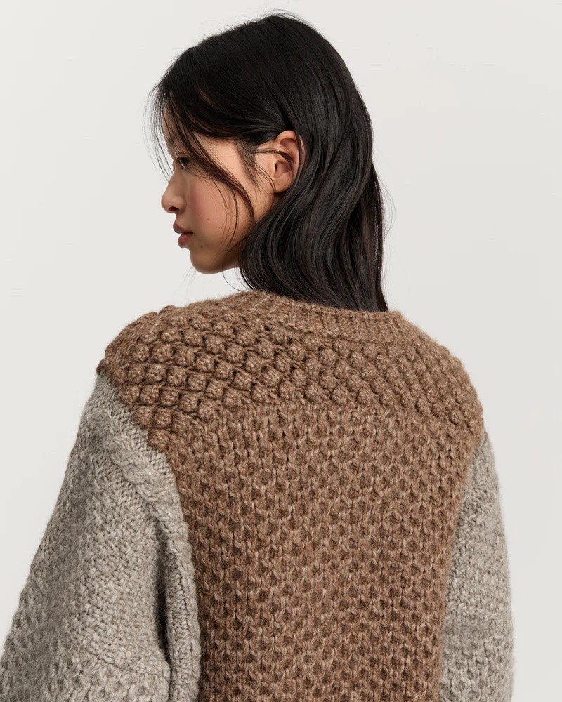 Model billede af Aiayu Justina Wool Sweater Mix Pure Grey