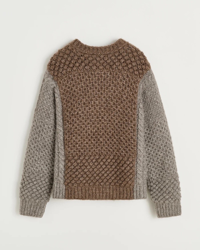 Pack shot af Aiayu Justina Wool Sweater Mix Pure Grey bagfra