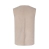 Pack shot af Benedikte Utzon Heidis Beige vendbar rulamsvest  bagfra