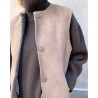 Close up af Model billede af  Benedikte Utzon Heidis Taupe Rulams Vest