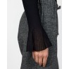 Close up af Leveté Room Obi 1 Cardigan Black