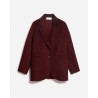 Pack shot af Vanessa Bruno Marc Blazer Bordeaux på neutral baggrund