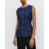 Model billede af Skall Studio Tammy Vest Indigo Blue