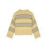 Pack shot af Skall Studio Cannes Jumper Yellow Grey Stripe på neutral baggrund