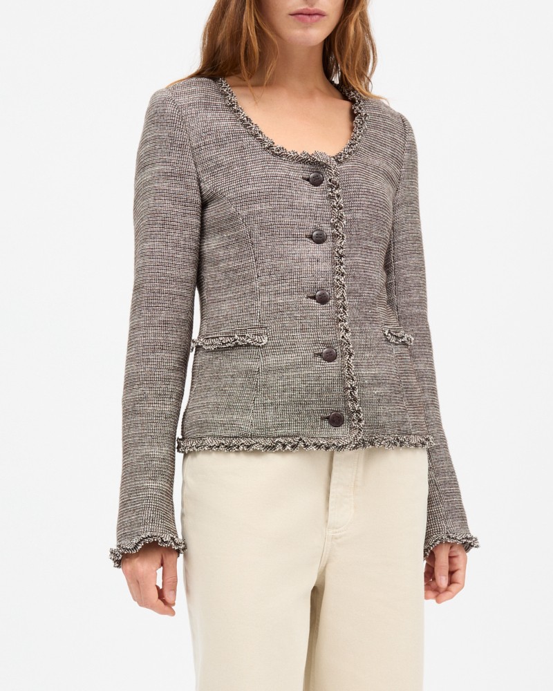 Model billede af Skall Studio Rosa Jacket Brown/Ecru