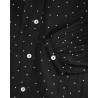 Close up af Skall Studio Hannah Shirt Black White Dot