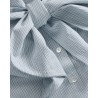 Close up af Skall Studio Dalia Bow skjorte med sløjfe