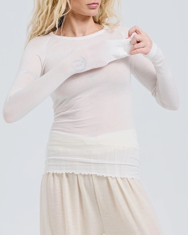 Model billede af Seamless Basic Elvira Offwhite Ecru