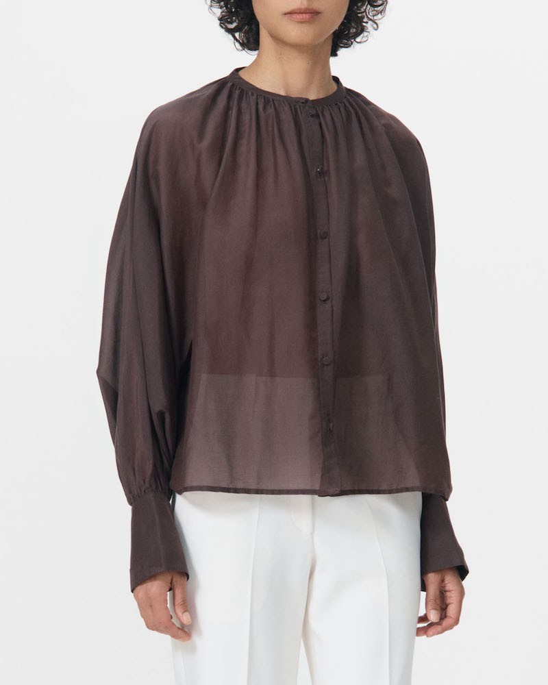 Model billede af mørkebrun Lovechild 1979 Allons skjorte