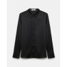 Pack shot af Dorothee Schumacher Sense Of Shine Blouse Pure Black på neutral baggrund