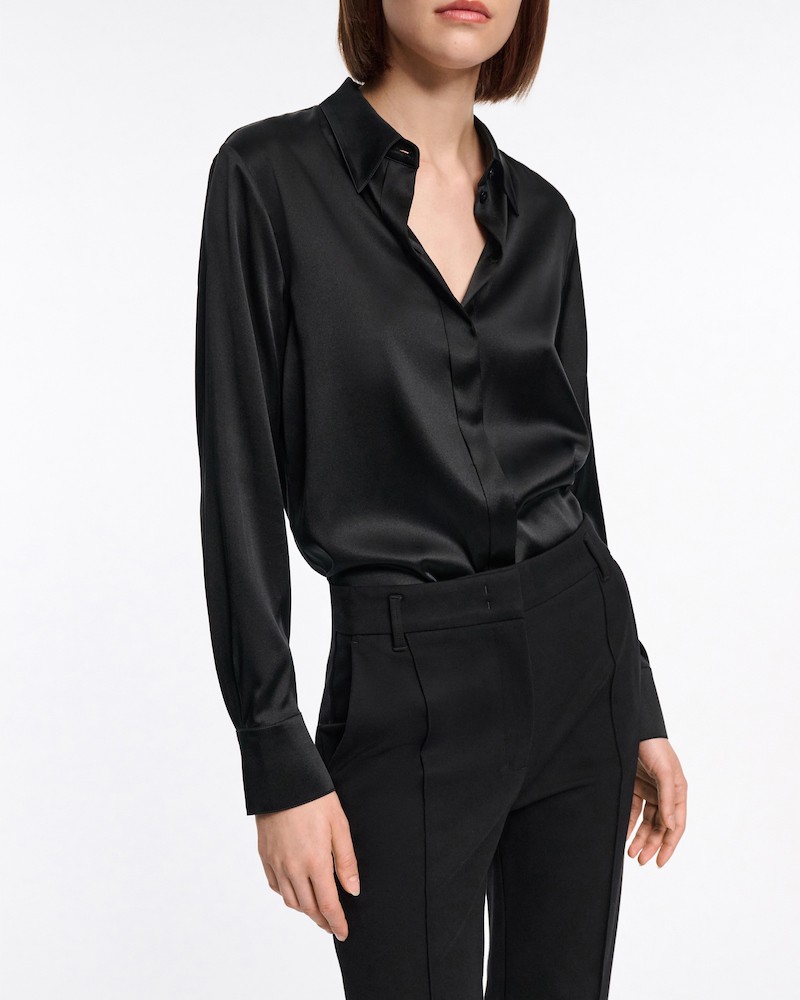 Model billede af Dorothee Schumacher Sense Of Shine Blouse Pure Black