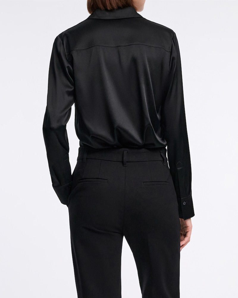 Model billede af Dorothee Schumacher Sense Of Shine Blouse Pure Black bagfra