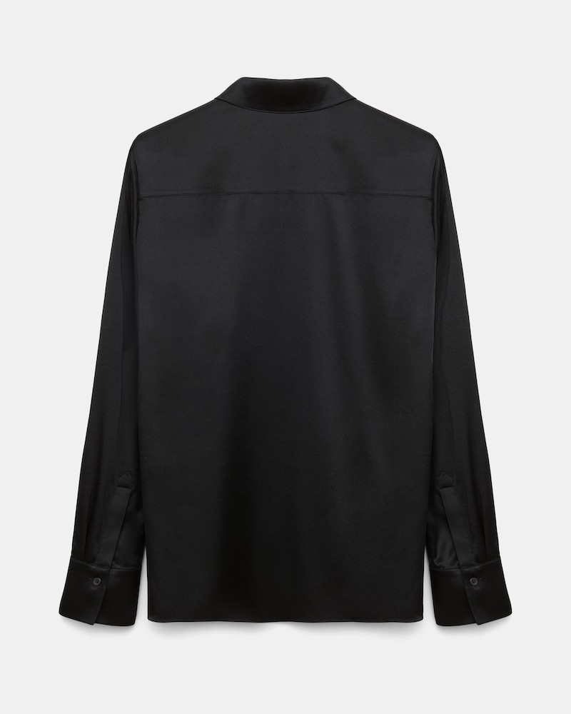 Pack shot af Dorothee Schumacher Sense Of Shine Blouse Pure Black bagfra