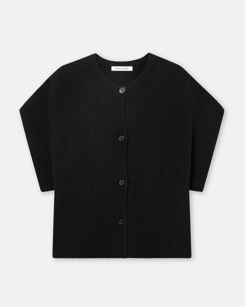 Pack shot af MKDT Studio Thilda Yak Cardigan Black