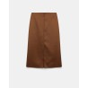 Pack shot af Dorothee Schumacher Shiny Statement Skirt Terra på neutral baggrund