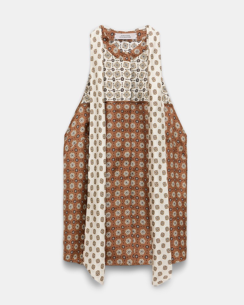 Pack shot af Dorothee Schumacher Graphic Dreams Top Brown Big Tie