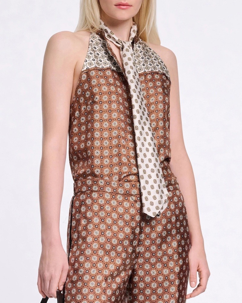 Model billede af Dorothee Schumacher Graphic Dreams Top Brown Big Tie