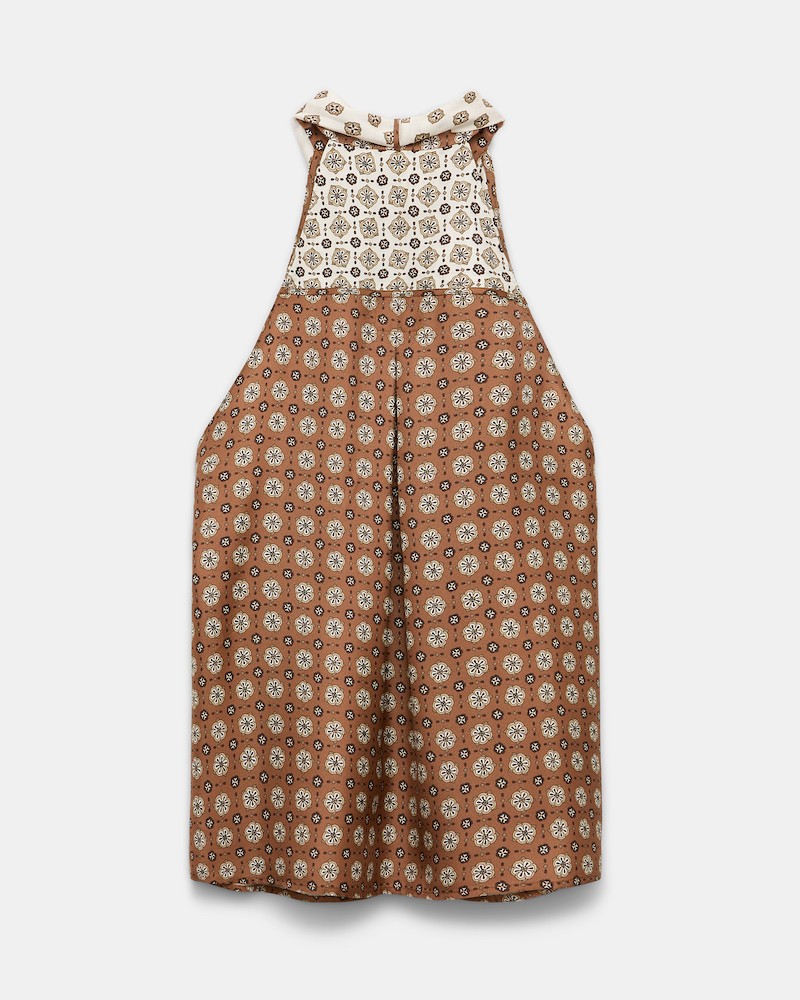 Pack shot af Dorothee Schumacher Graphic Dreams Top Brown Big Tie bagfra