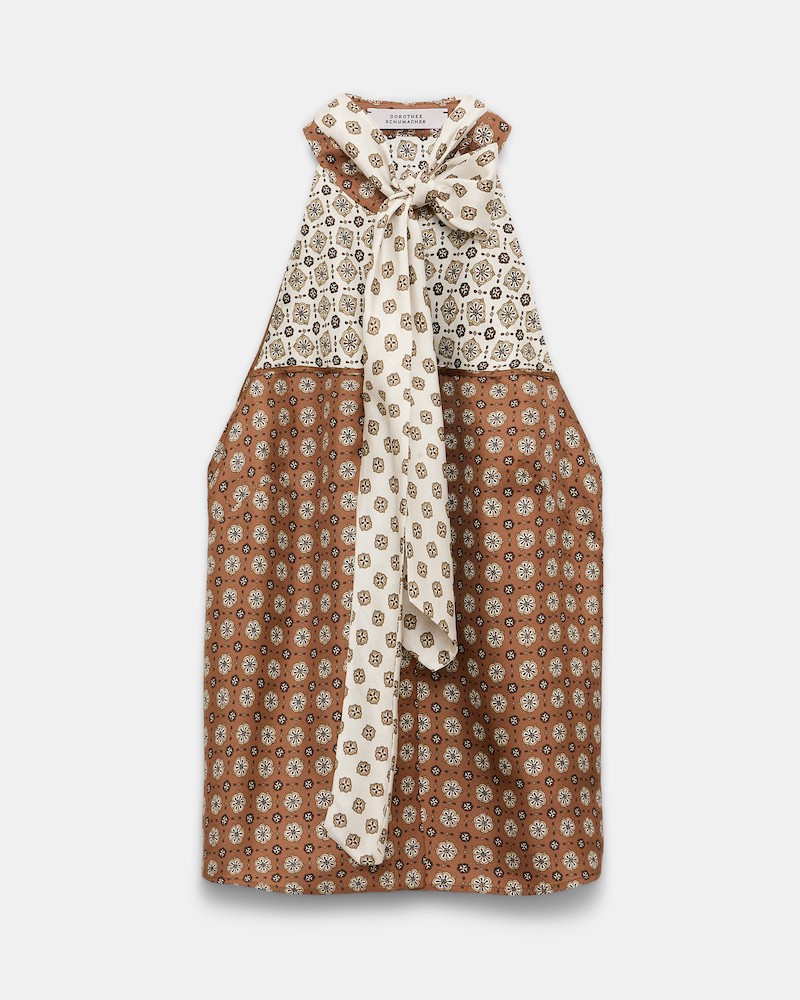 Pack shot af Dorothee Schumacher Graphic Dreams Top Brown Big Tie